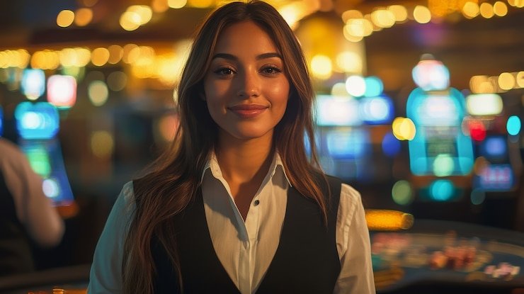 Tampilan split-screen dari aplikasi bos toto menampilkan PUBG Mobile Pro League di satu sisi dan meja roulette dealer langsung di sisi lain