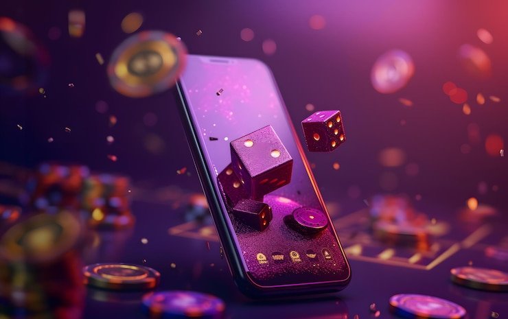 Papan taruhan roulette bos toto menunjukkan berbagai area taruhan dengan chip ditempatkan di angka-angka pilihan dan area merah/hitam
